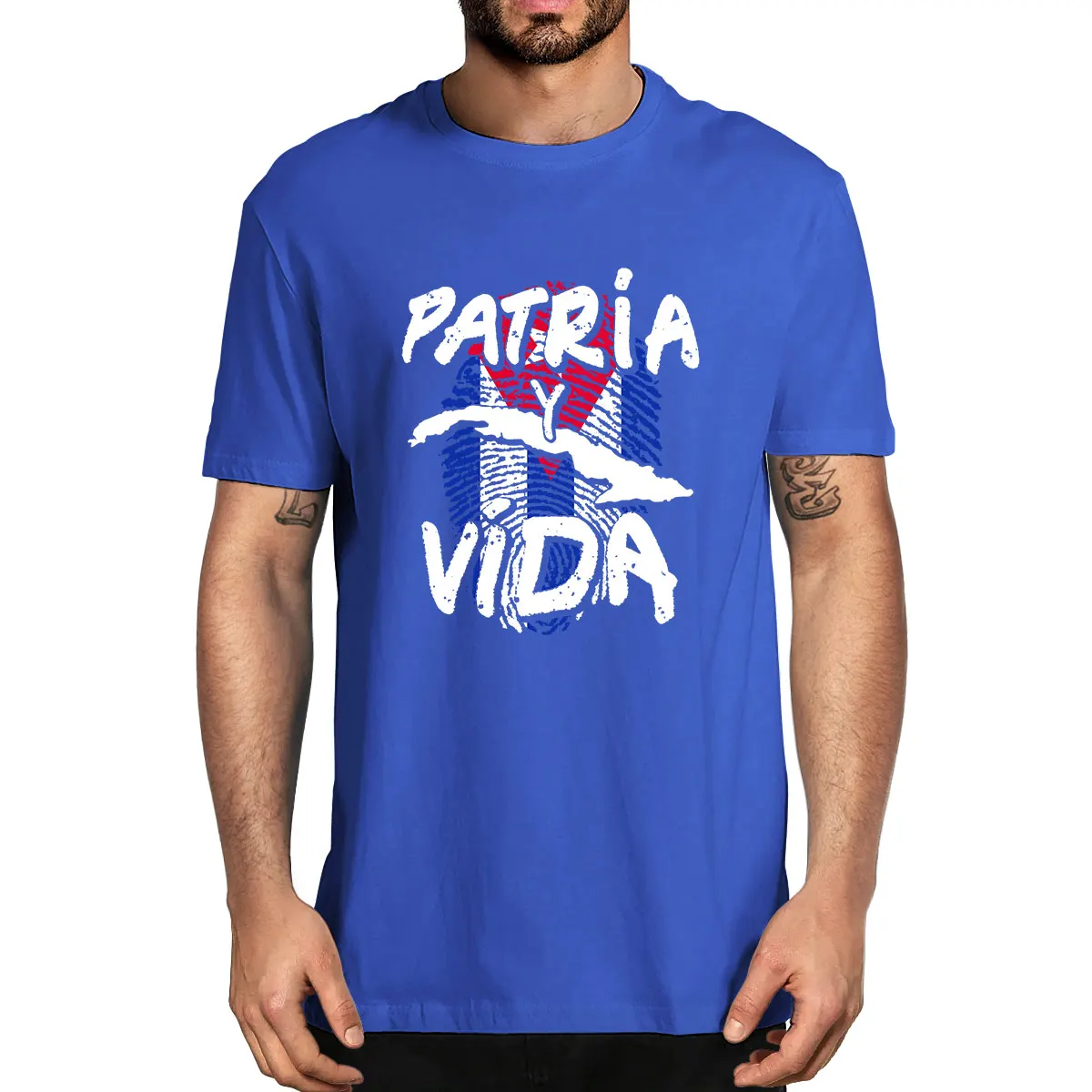 Фото 100% хлопок Patria Y Vida Куба кубинский свободный движение Se Acabo Винтажная летняя мужская новинка футболка Женская Повседневная Уличная одежда №3