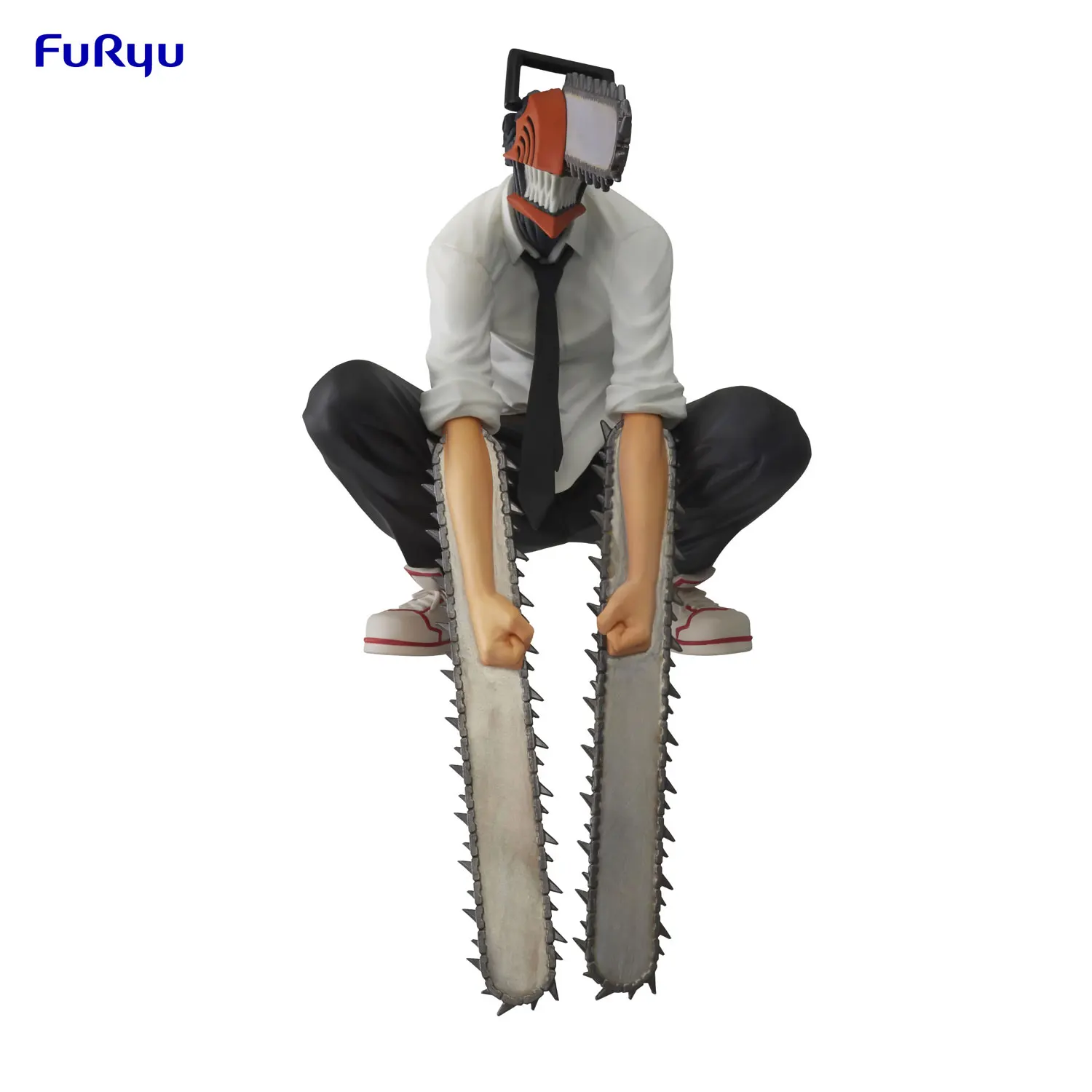 

In Stock Original FuRyu Chainsaw Man Sitting Ver Action Figure Collectible Model Toys For Birthday Gift