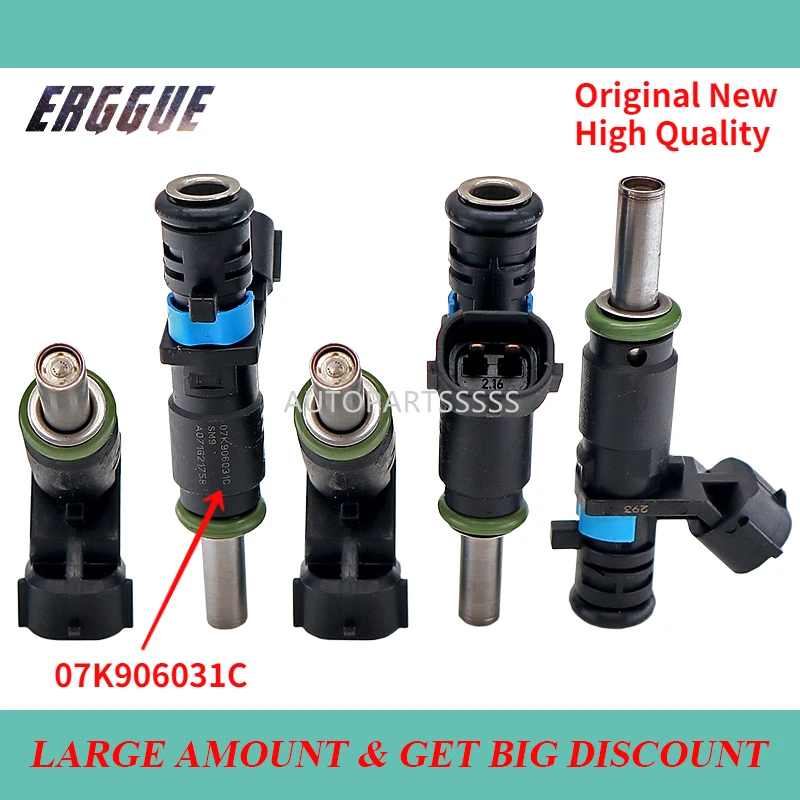 

25PCS Genuine New OEM 07K906031C FJ1067 FI11378S Fuel Injector For Volkswagen Rabbit Golf Jetta Beetle Passat 2.5L L5 2007-2013