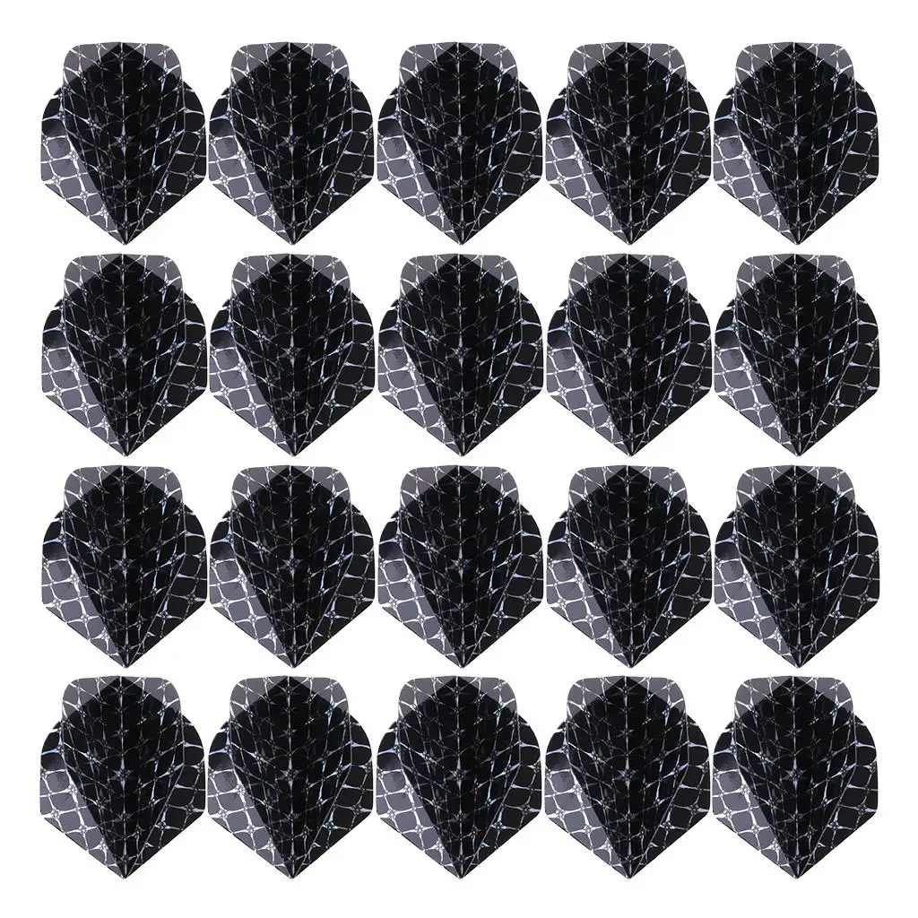

20-Pack Standard Dart Flights Assorted Dart Tail for Steel/Soft Tip Darts