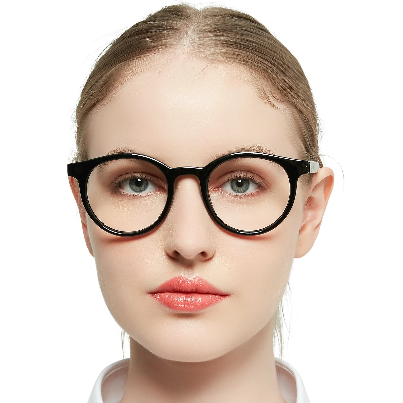Женские очки для чтения в большой круглой оправе