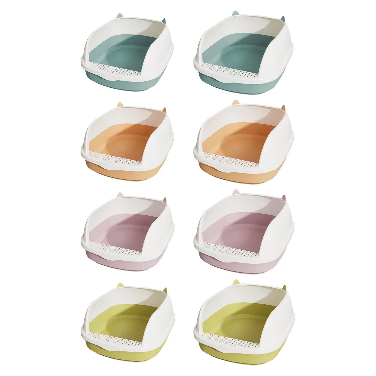 Portable Sandbox Detachable Frame Litter Pan Cat Bedpan For Kitty Travel Bunny Kitten Pet Supplies