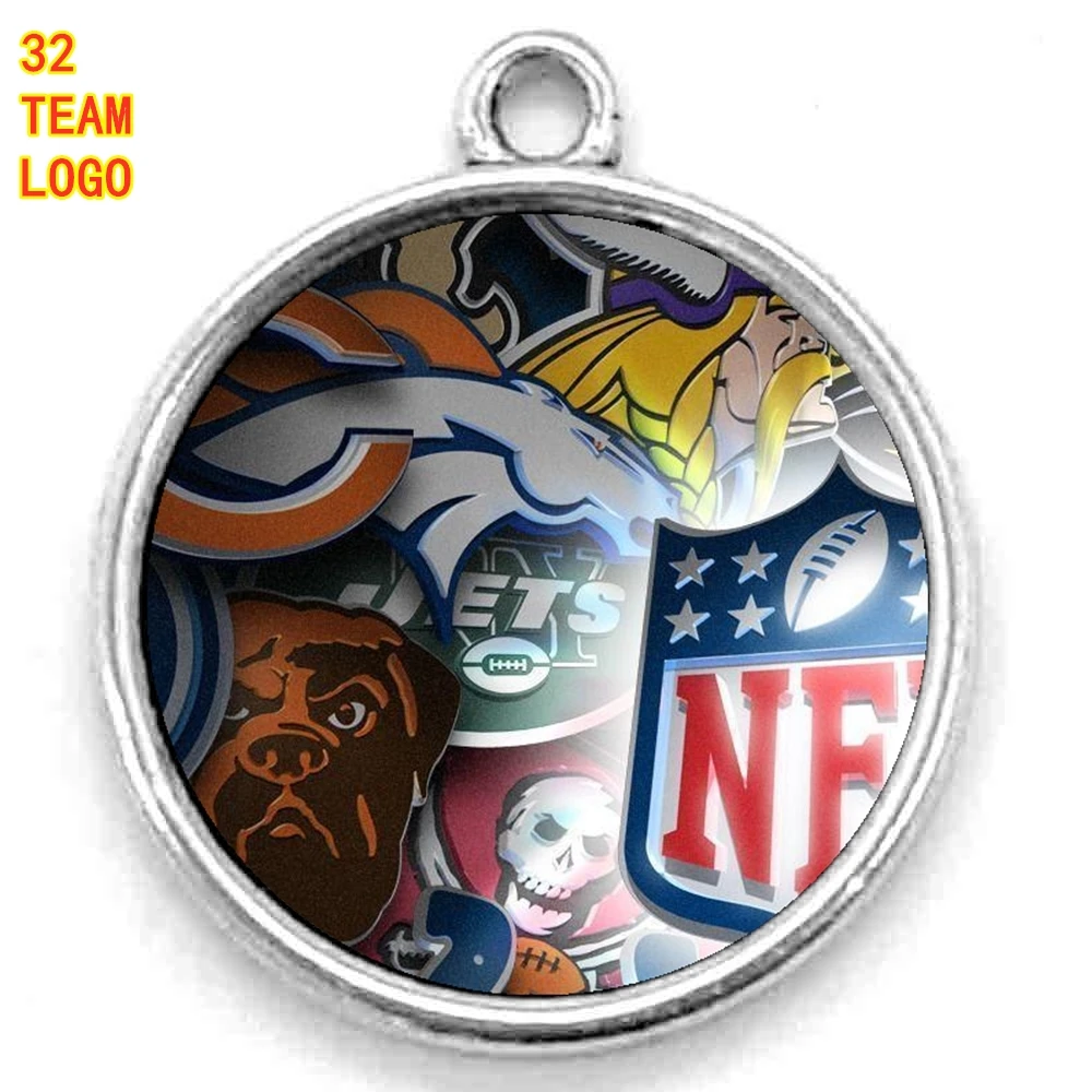 Законная копия 12 мм NF Американский футбол Регби Логотип Простой кабошон