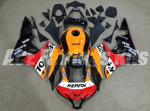 

4Gifts New ABS Motorcycle Whole Fairings Kit Fit For HONDA CBR600RR F5 2007 2008 07 08 Bodywork Set Custom Red Orange