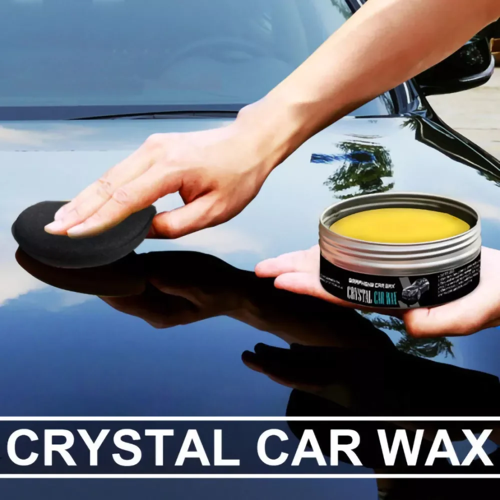 

NEW2023 Car Wax Crystal Plating Set Hard Auto Wax Paint Care Coating Tiny Scratch Repair Car Polisher With Sponge Car Accessorie