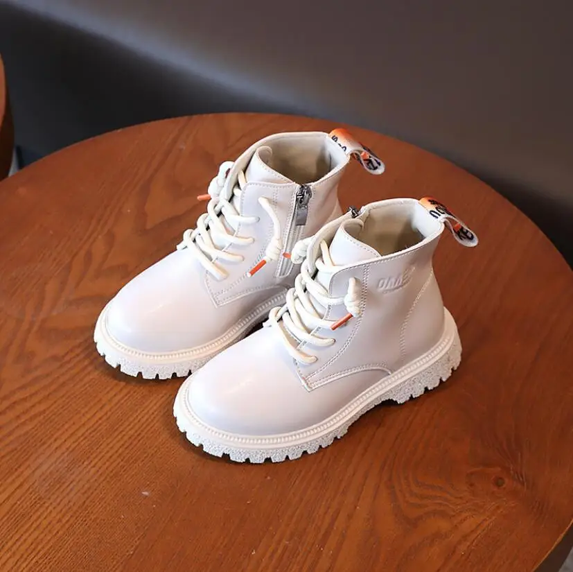 

Children's Winter Boots Pu Leather Breathable High Quality Ankle Boots For Girls Simplicity Soft Sole Non Slip Fashion Kids Shoe