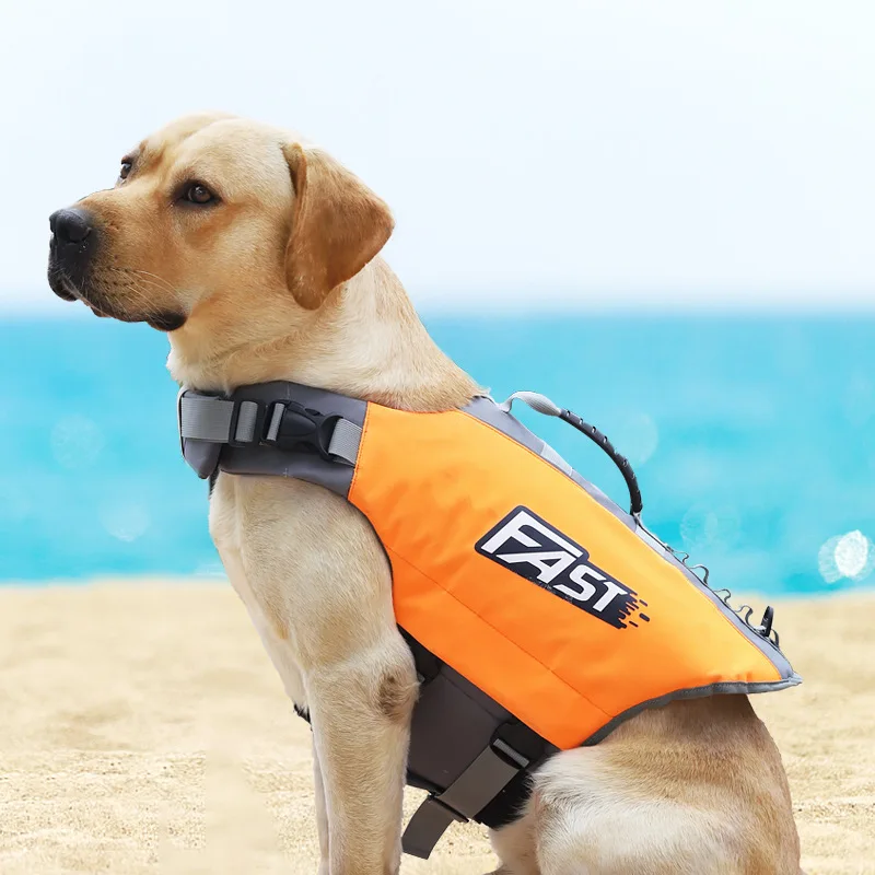 

Dog Rescue Vest Preserver Vest Puppy Swimsuit Ripstop Swimwear Life-Saving Clothes Adjustable Swimming Lifevest Pet Accessories