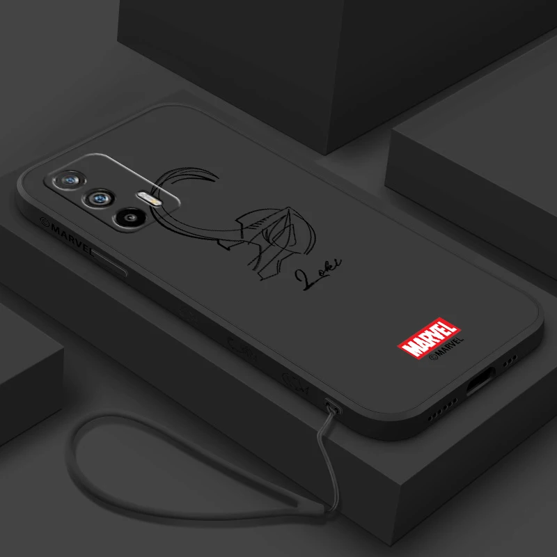 Супергерои Marvel Lines для Realme Q5 GT Neo 5 3T 3 XT X3 C55 C30 C21Y C11 C2 Explorer Master с жидкостной левой