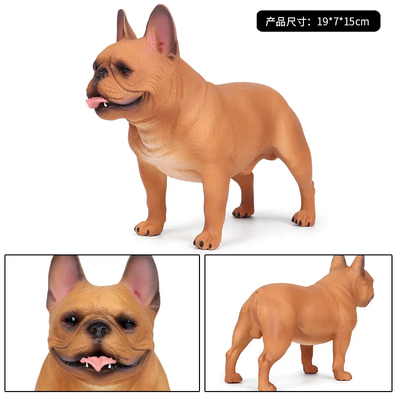 Твердая имитация статическое животное модель собаки большой бульдог Детская