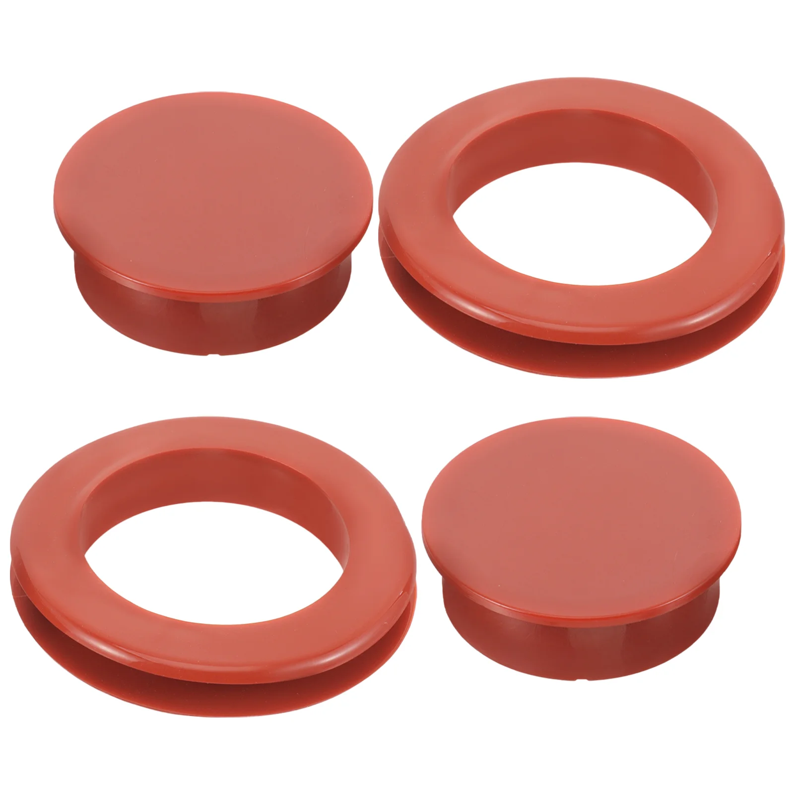 

2 Pcs Ring Plug Hole Caps Silicone Umbrella Table Outdoor Patio Transparent Silica Gel Umbrellas