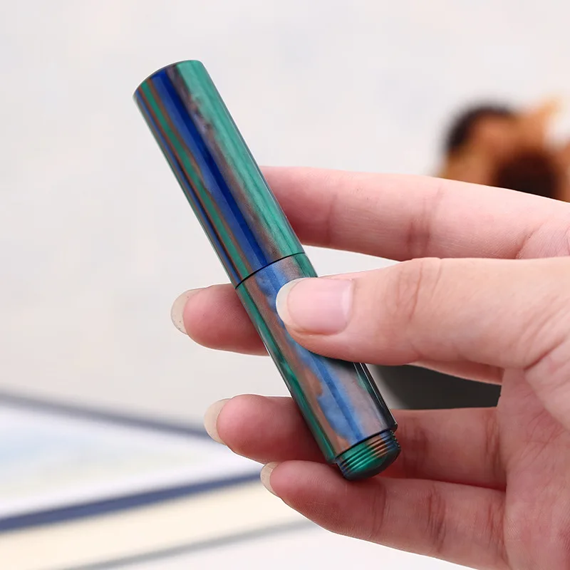 Ручка MAJOHN для последнего мастера портативная мини-ручка из смолы иридиевая