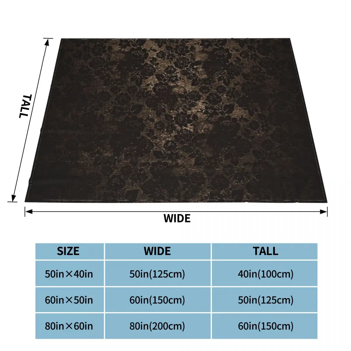 Флисовое одеяло с черепом и Дамасским узором супермягкое покрывало в стиле ретро