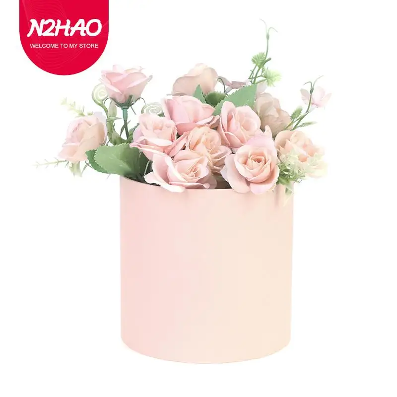 

1 шт., круглая бумажная коробка для упаковки цветов