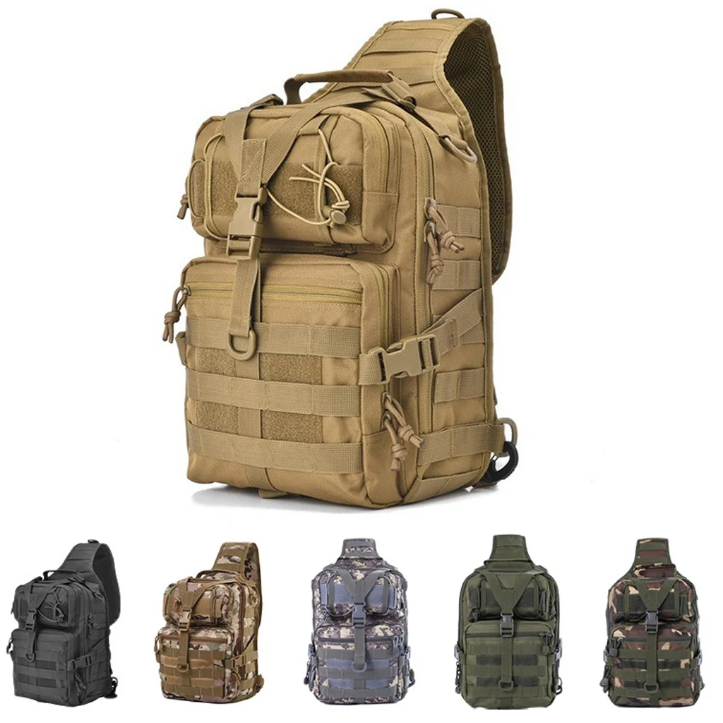 

Водонепроницаемый Военный Рюкзак-слинг, армейская тактическая сумка через плечо с системой «Молле», мужская уличная спортивная сумка для кемпинга, пешего туризма, рыбалки, нагрудные сумки, mochila