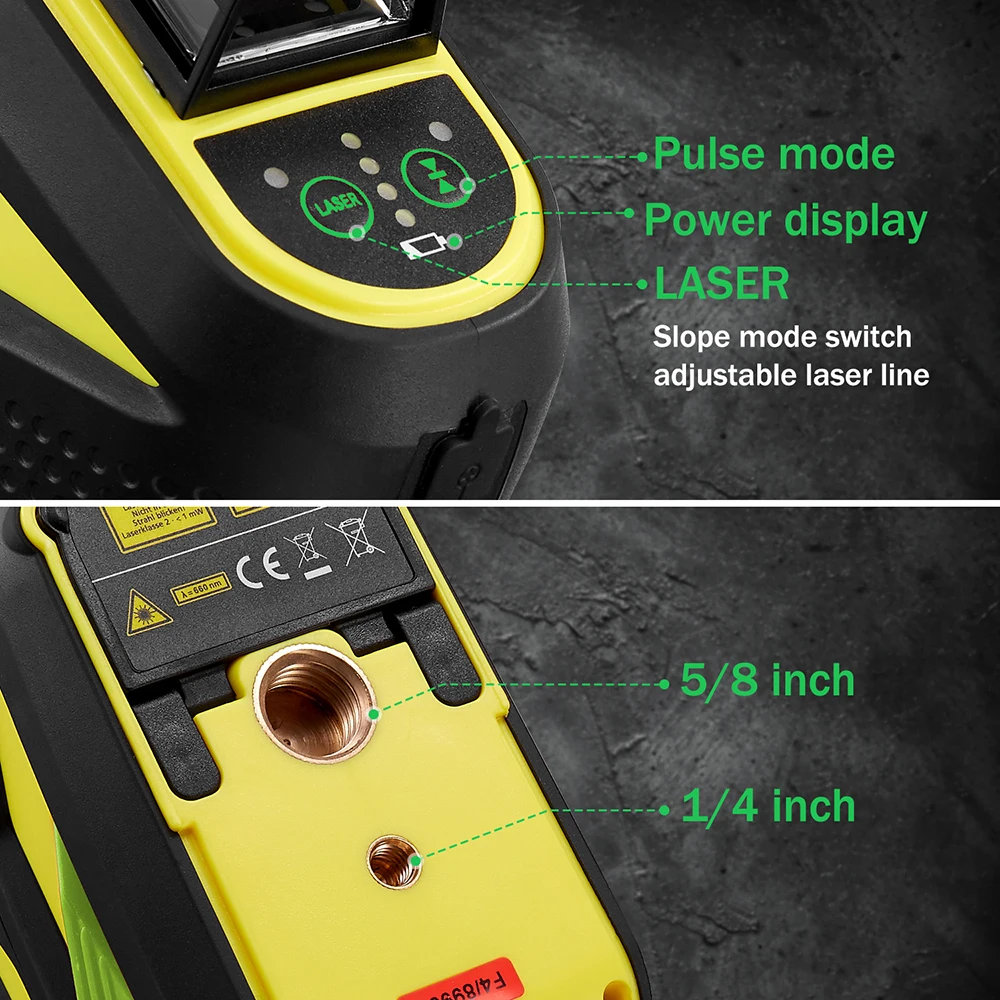 FIRECORE F93T-XG nivel laser 12 линий 3D зеленый Лазерный Уровень 360 самонивелирующийся с 1 6 м