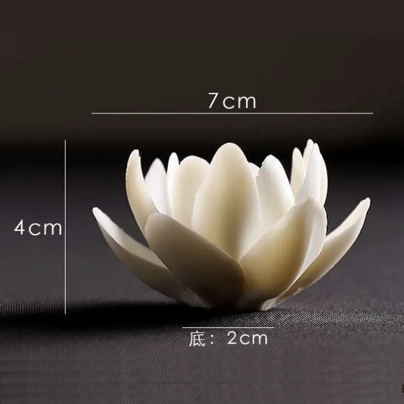 Керамическая белая фотография домашний декор буддистская ручной работы