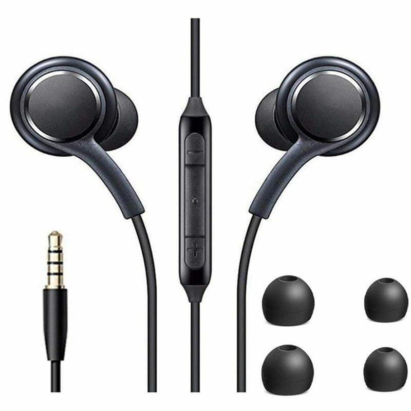 

500pcs For Samsung 3.5mm Wired Headphones IG955 In-ear Earphone With Microphone Volume Control Headset for AKG Galaxy S10 S8 S7