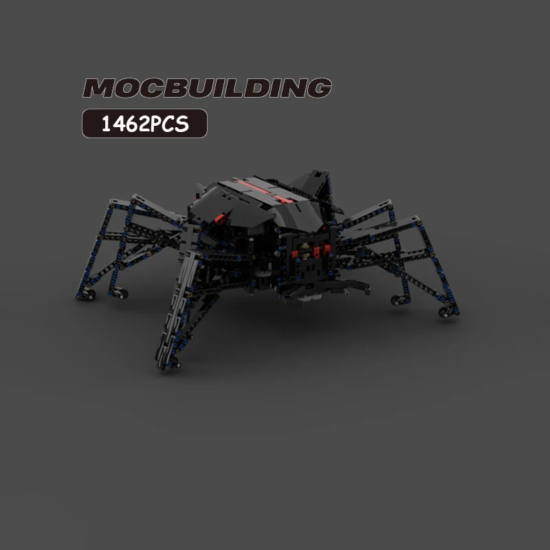 

Конструктор MOC, ходячий робот-паук с 8 ногами, 1462 шт.