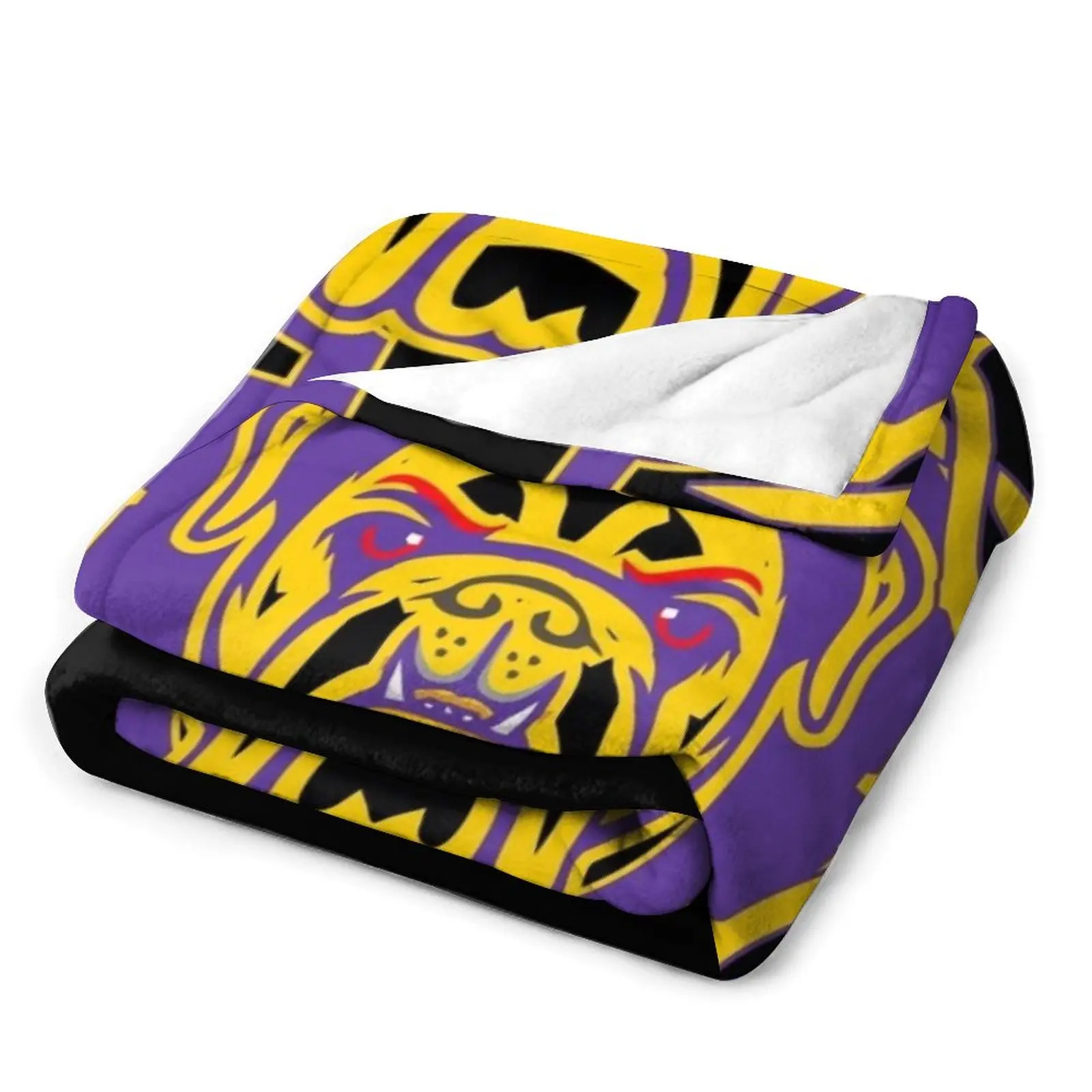 Мужское одеяло Omega Que Dawg Psi Phi фиолетового и золотого цвета для беременных