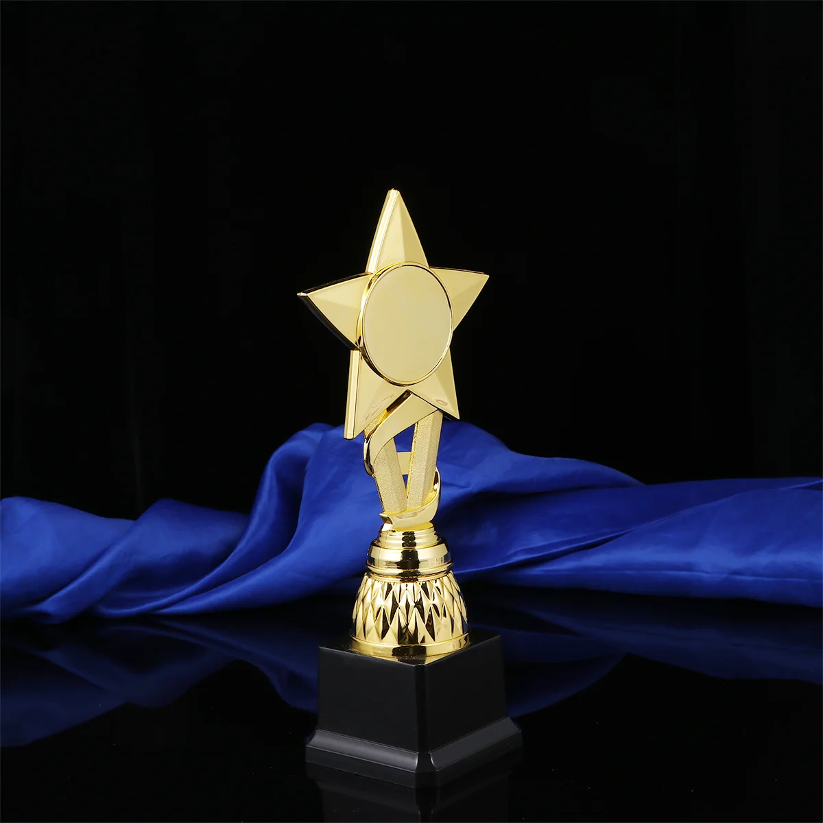

25cm Competitions Plastic Trophy Kids Ribbon Star Reward Trophy Creative Activity Award Cup Trophies