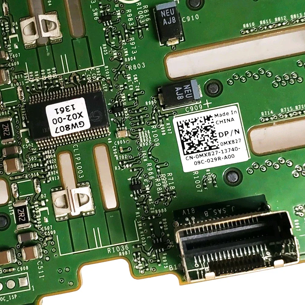 Задняя панель жесткого диска для Dell PowerEdge R710 2 5 дюйма SAS задняя с кабелем 0MX827 MX827 |