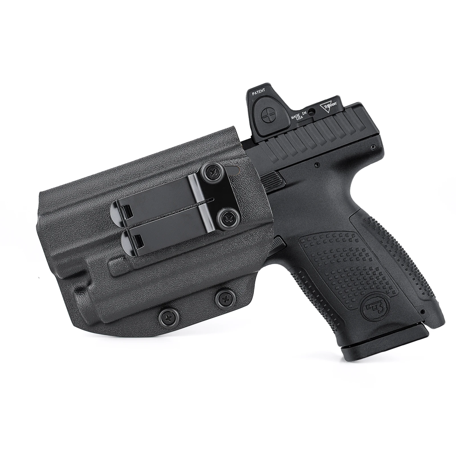 Кобура IWB Kydex для пистолета CZ P10 C F SC с фонариком Olight Baldr S Laser Light Red Dot Optics Concealed Carry