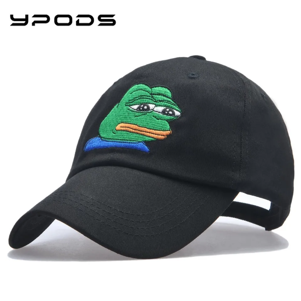 

Embroidered Big Face Frog Hat Baseball Cap Men Sun Hat Casual Hat Outdoor