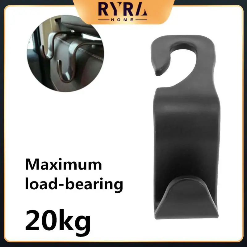 

For Bag Handbag Purse Clothes Coats Bag Organizer Hook Car Hanger Bag Organizer Hook Seat Headrest Holder Storage Hanger Black