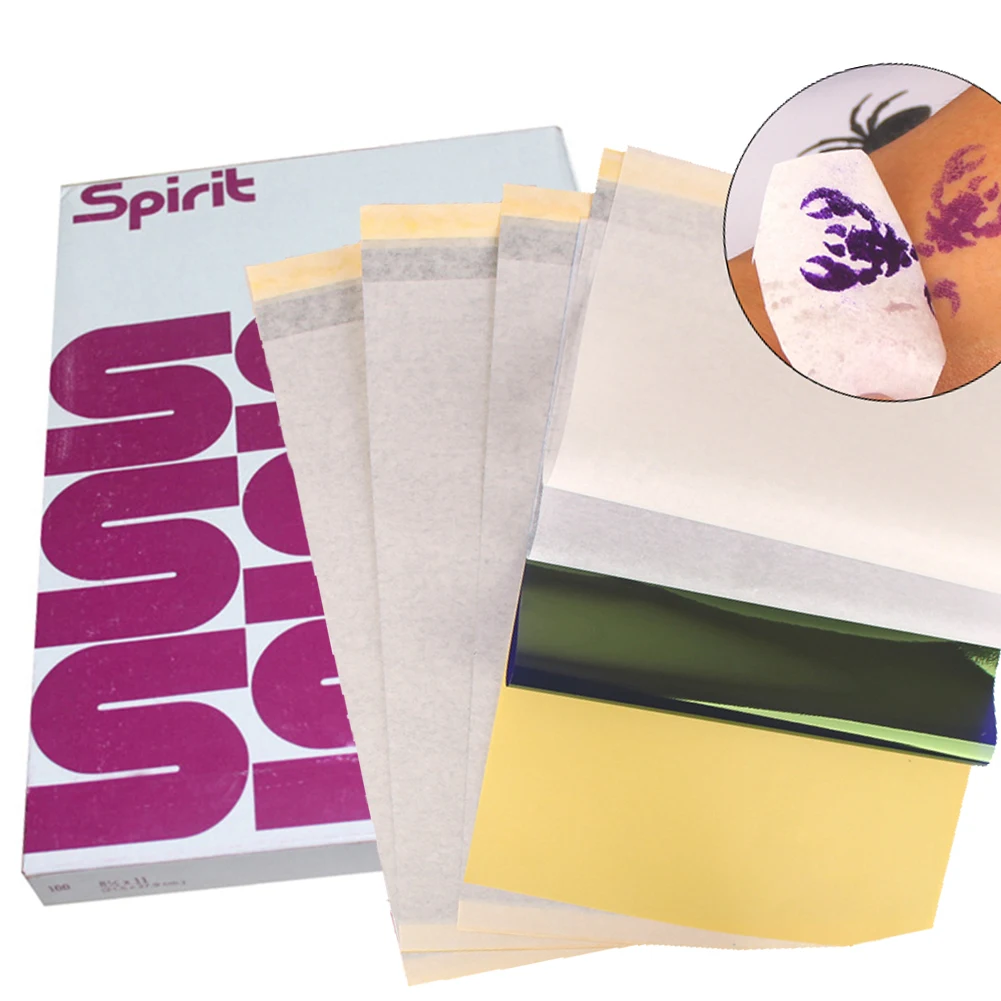 

Microblading 10pcsTattoo Transfer Paper Master Stencil Copier Sheets of Thermal Carbon for Tattoo Supply A4 Paper Size