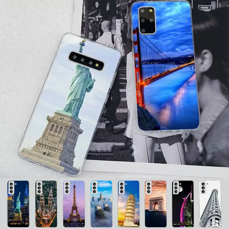

YNDFCNB World Famous Historical Landmark Building Phone Case for Samsung S21 A10 for Redmi Note for Huawei P30Pro Honor10i cover