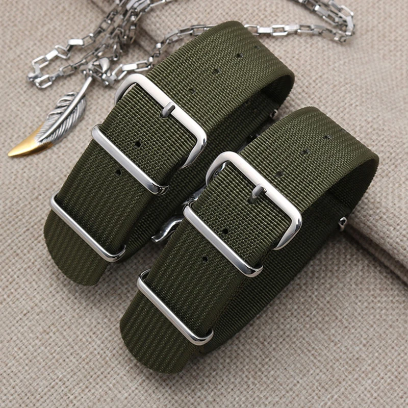 Ремешок нейлоновый для наручных часов R-olex S-eiko водонепроницаемый холщовый