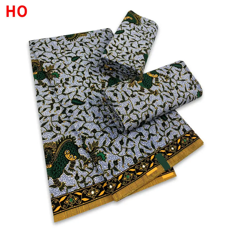 Воск Анкара батик 100% хлопок 6 ярдов Высокое качество принт в стиле Ганы