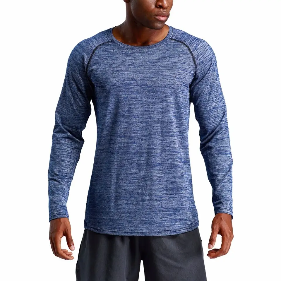 

2022 Spring Men's Sports Tight Elastic Sweating Quick Drying T-Shirts Long Sleeved Shirt Compression Fitness Training Shirt