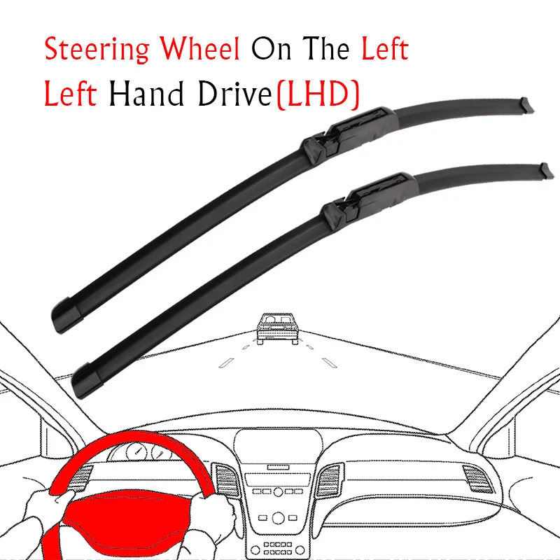 

Автомобильный дворник с правым и левым рулем, передние щетки стеклоочистителя 26 "+ 26R" для Seat Altea XL 2006-2015, подходят для стеклоочистителей с когтями, автоаксессуары