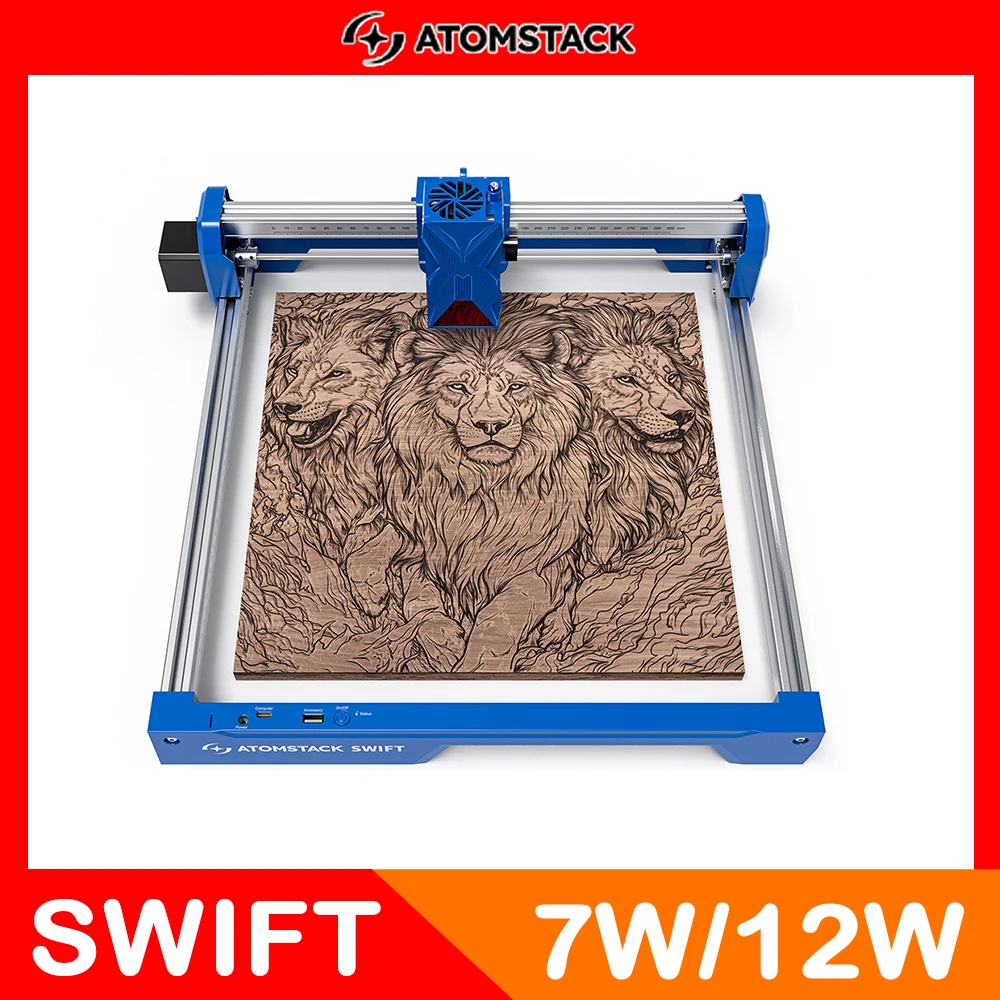 ATOMSTACK Swift 7W Portable Laser Engraver DIY Laser Cut Engraving
