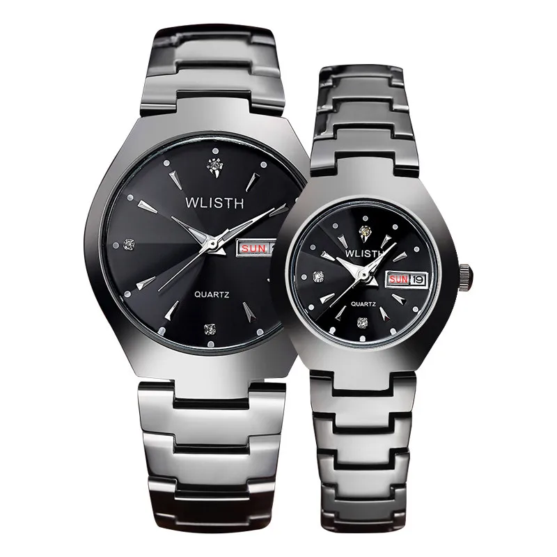 Male Clock for Couple 2022 Tungsten Steel Style Quartz Watches Men Women Top Brand Luxury Famous Wristwatch Relogio Masculino