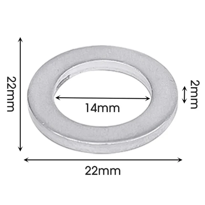 M14 уплотнительная прокладка для автомобиля алюминиевая винтовая шайба нижняя