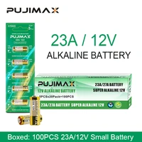 phomax 100pcs 23a 12v alkaline battery k23a 23ga doorbell electronic scale walkman calculator flash trigger universal battery
