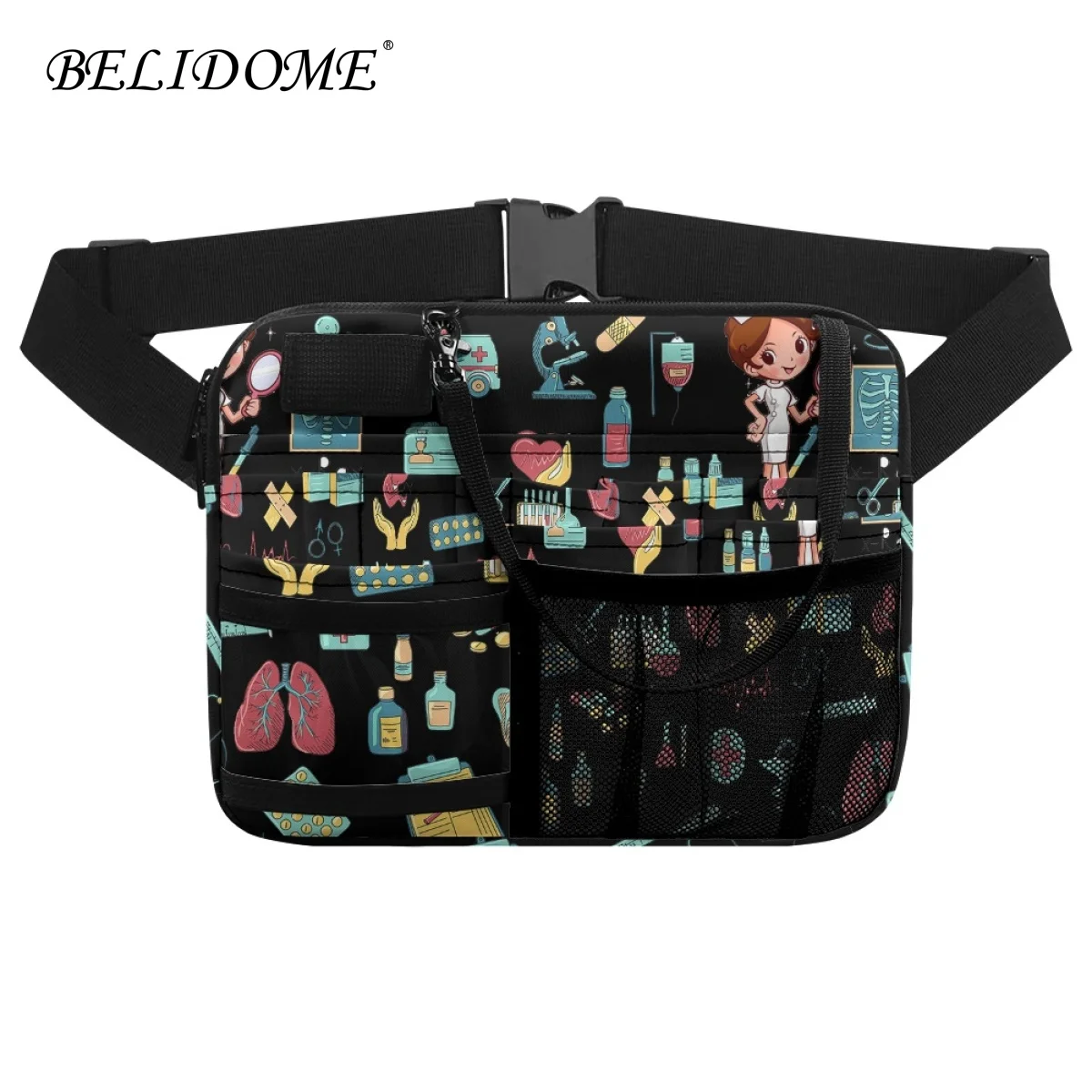 

Medical Healthcare Designer Nurse Waist Bag Casual Portable Fashion Ladies Fanny Pack for Stethoscopes Bandage Scissor Hip Bags