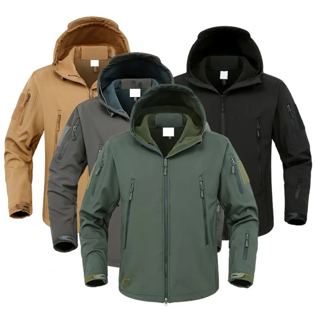 

Keep Warm Super Soft Fleeced Zipper Hoodie Jacket Coat for Outdoor