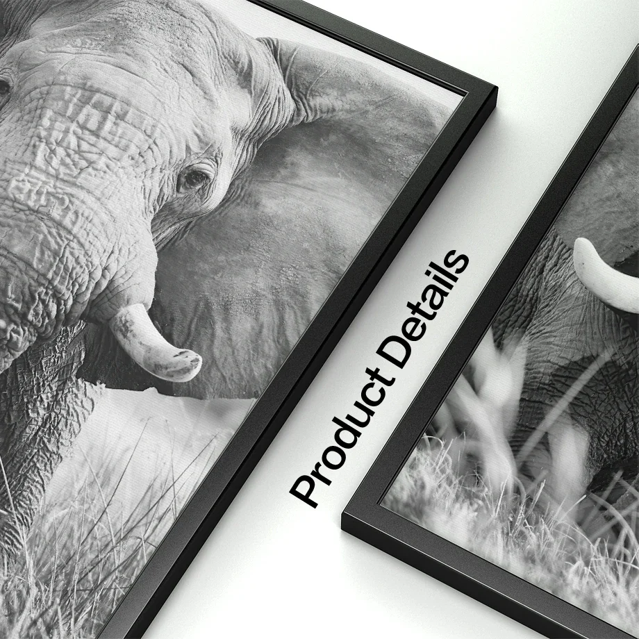 Настенная роспись холст живопись черный белый животные фото зеленые пансины