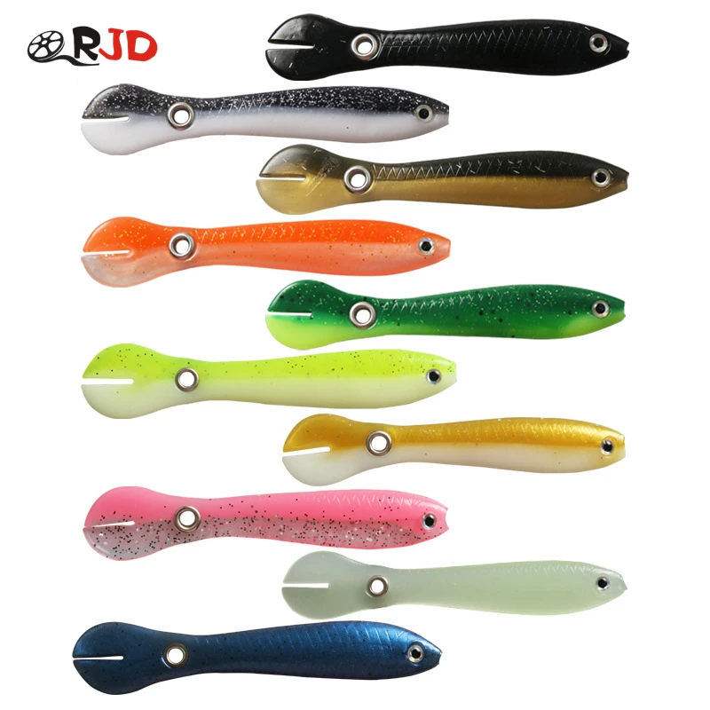 

ORJD Fishing Lure Irritable Loach Soft Bait 10cm Long Cast Artificial Worm Lures Black Pit Two-tone Color Mud