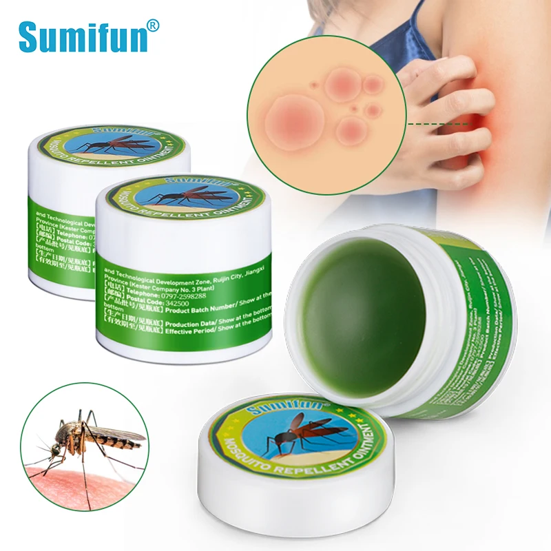

3Pcs Sumifun Herbal Medicine Ointment Mosquito Cream Anti-Itch Cooling Oil for Cold Headache Dizziness Refreshing Health Care