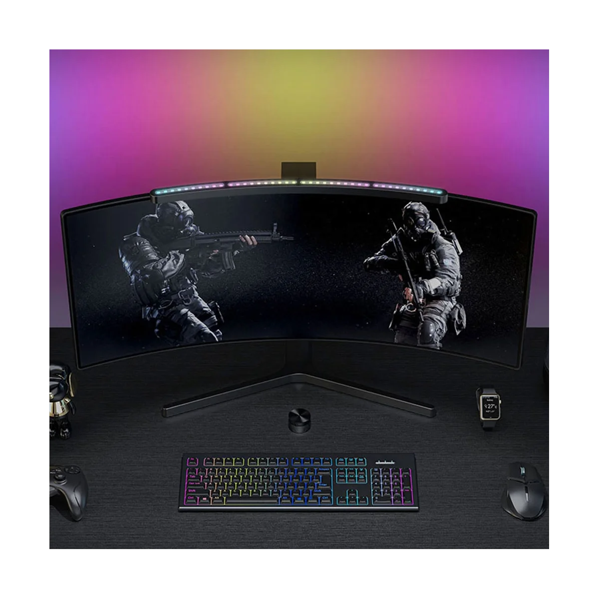 Монитор RA97 с изогнутыми элементами управления цветной подвесной RGB монитор со