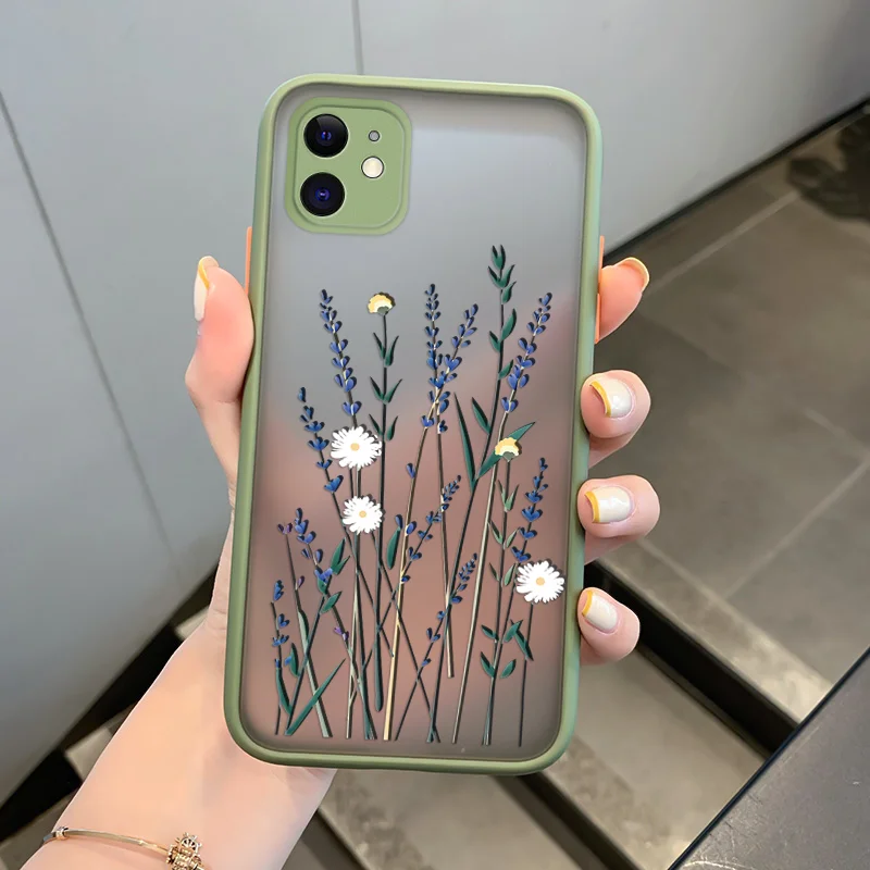 

Grass Pattern Case For Redmi Note 2 3 4 5 4x 8 10 Prime Pro 4G 5G Xiaomi Phone Case Shockproof Armor Matte Phone Fashion
