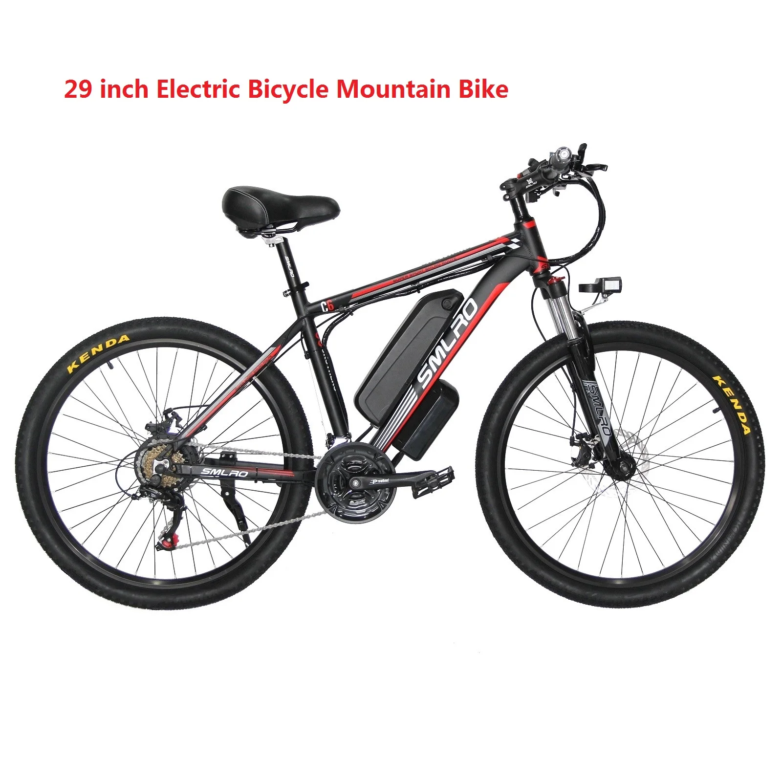 

SMLRO 29 Inch C6 Electric Bicycle Mountain Bike MTB 48V 350W 500W 750W 1000W 10AH 13AH 17.5Ah SAMSUNG Battery 21 Speed Ebike