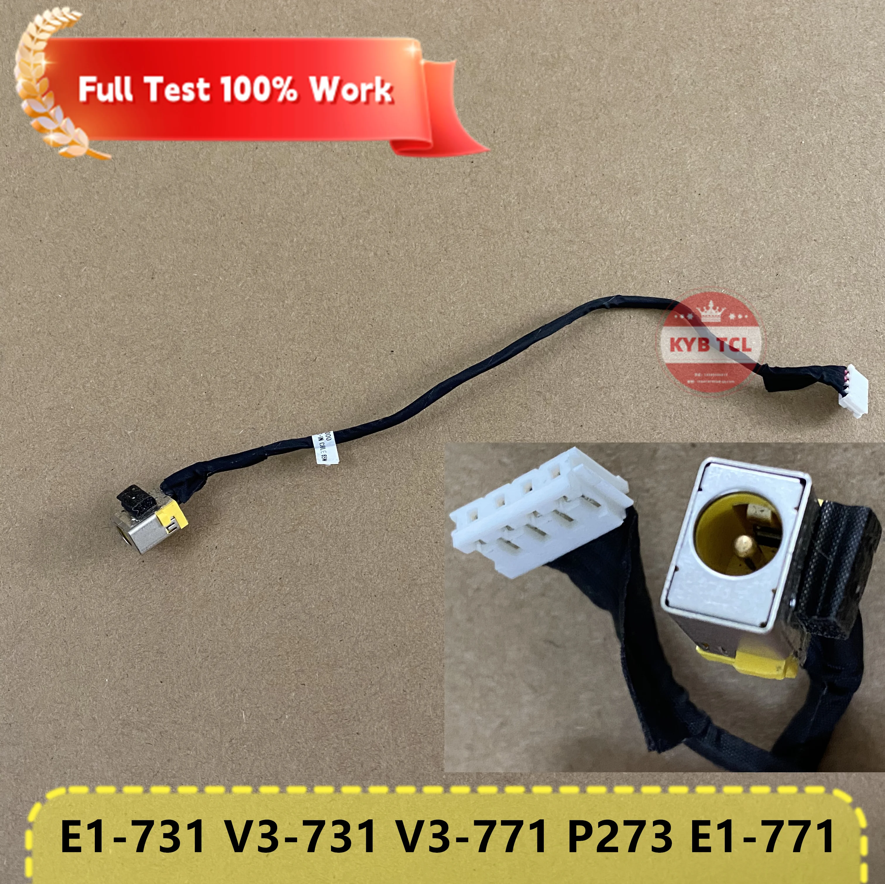 Подлинный ноутбук DC IN Разъем питания с кабелем 1417-006U000 Ноутбук Acer Aspire E1-731G V3-731G V3-771G V3-771 P273 E1-771