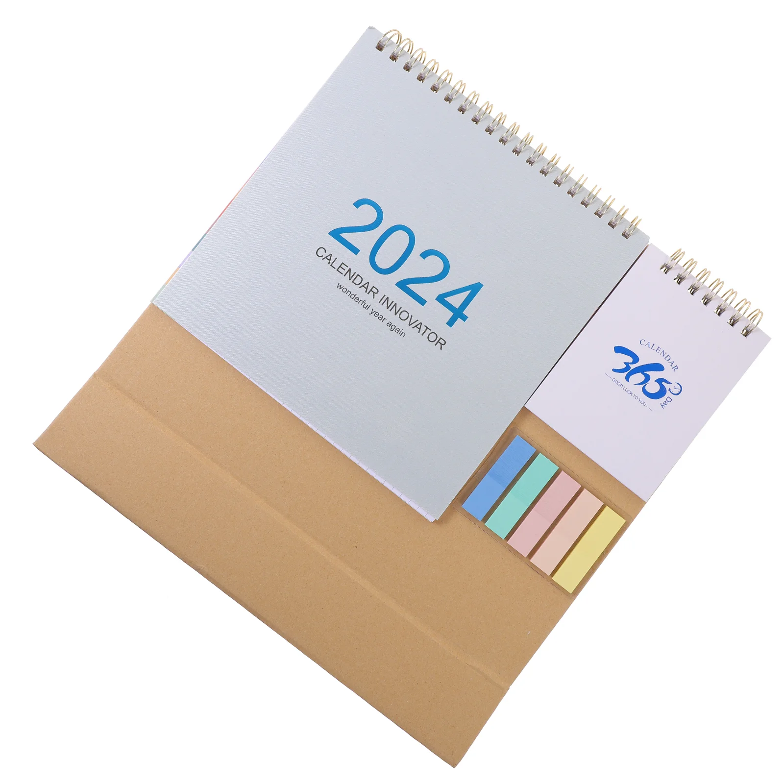 

Calendar 2024 Desk Pink Decor Flip Paper Desktop Calendar-2024 Office Notes