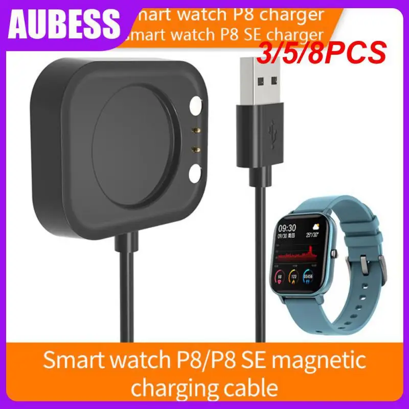 

3/5/8PCS Durable Wireless Charging Base Magnetic Fast Charging Wireless Watch Charger Stand Charging Protection Non-slip