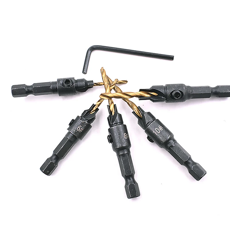 Набор зенкеров NEWONE для деревообработки 5 шт.